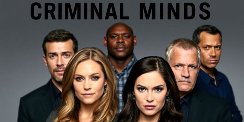Köpfe und Schultern der Hauptdarsteller von Criminal Minds