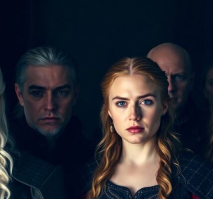 Bekannte "Game of Thrones"-Charaktere in dramatischer Pose