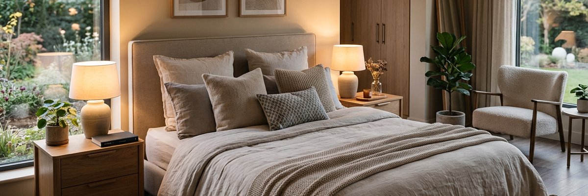Schlafzimmer einrichten: So schaffen Sie eine echte Wohlfühl-Oase (KI)
