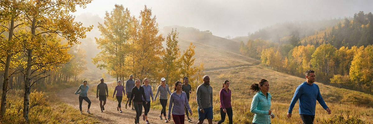 Bewegung an der frischen Luft: Wie Spazieren, Wandern und Golfen die Gesundheit fördern (KI)