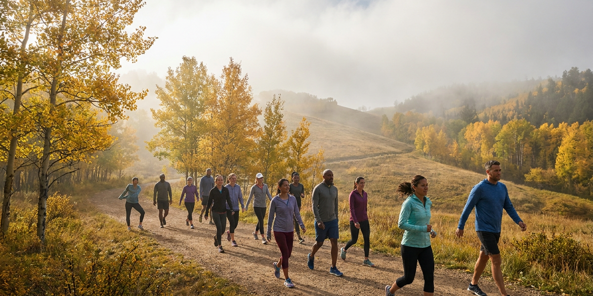 Bewegung an der frischen Luft: Wie Spazieren, Wandern und Golfen die Gesundheit fördern (KI)