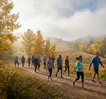 Bewegung an der frischen Luft: Wie Spazieren, Wandern und Golfen die Gesundheit fördern (KI)